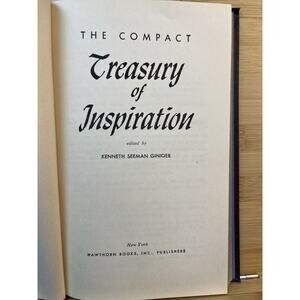 The Compact Treasury of Inspiration, edited by Kenneth Seeman Giniger 1955 HC
